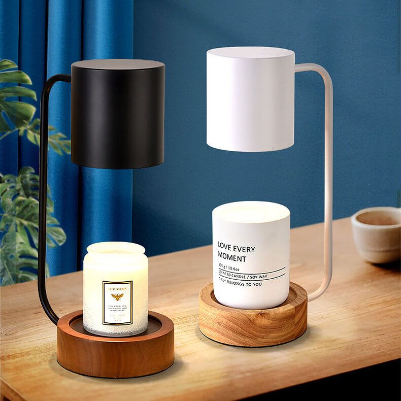 Kaori Wood Base Candle Warmer Lamp