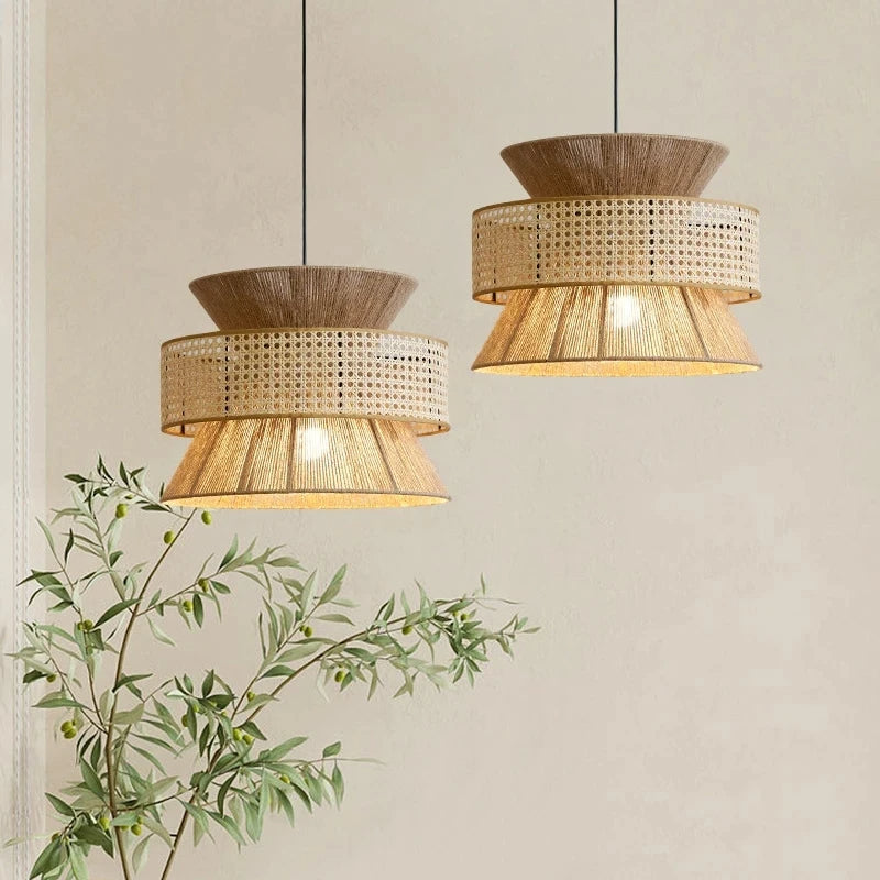 Kaito Woven Rattan Pendant Light