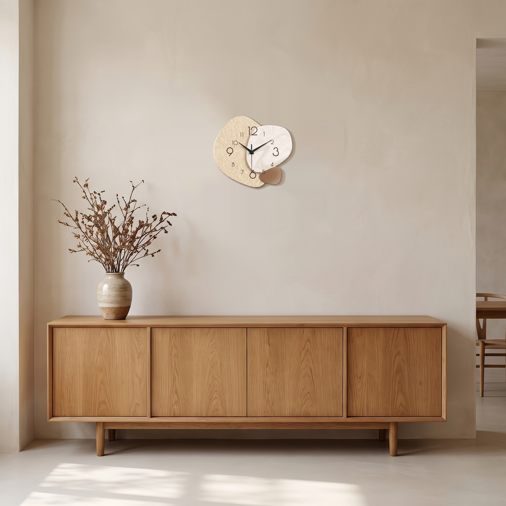 Terra Textured Resin Wall Clock