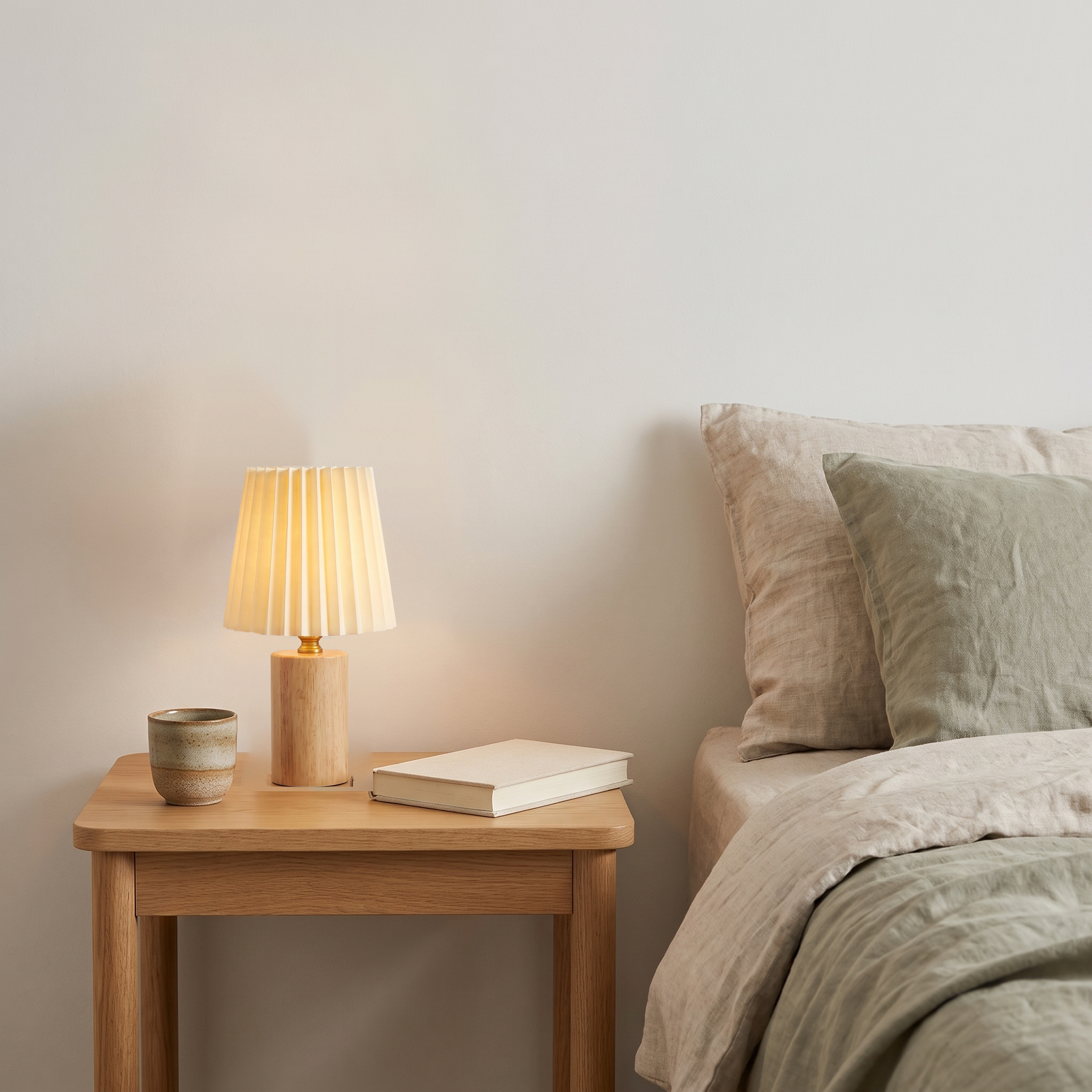 Solvei Pleated Shade Table Lamp
