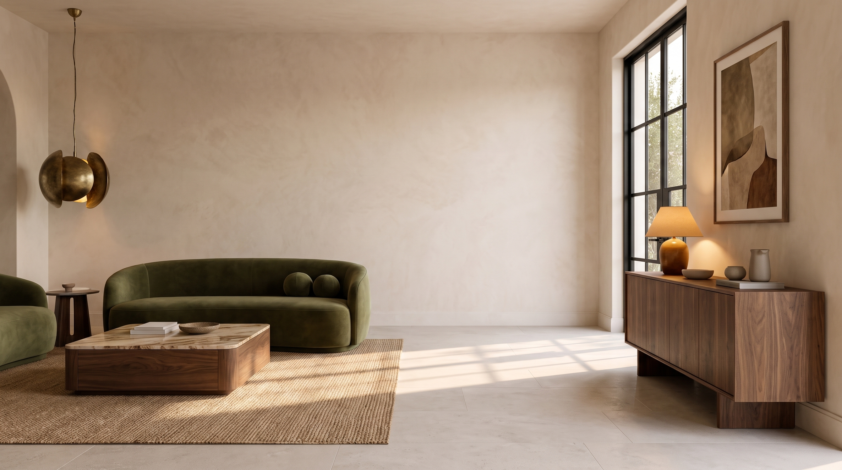 Brisvale brand banner living room