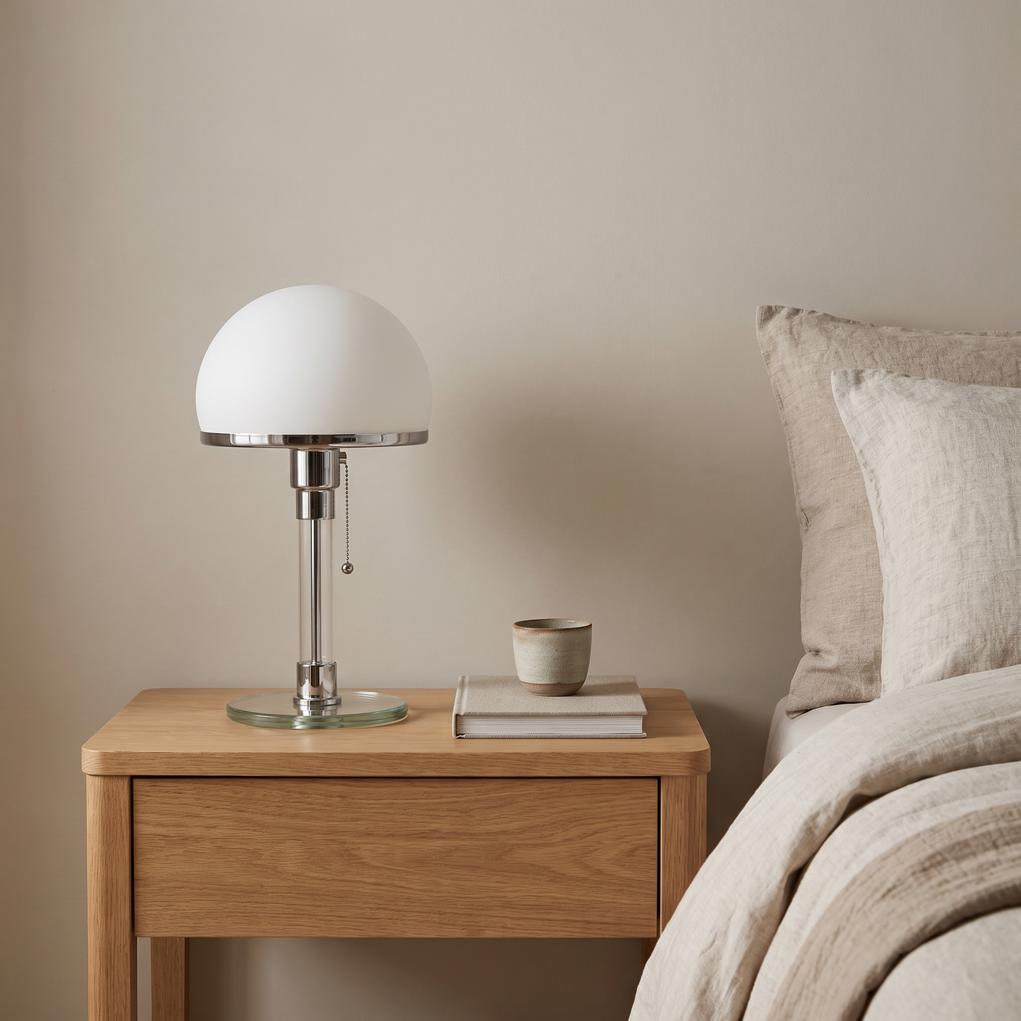 Wilhelm Bauhaus Glass Table Lamp