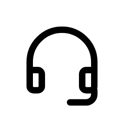 Customer support headset icon